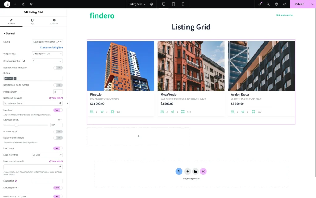 Dynamic Property Listing in JetEngine